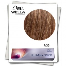 Vopsea Permanenta – Wella Professionals Illumina Color Nuanta 7/35 blond mediu auriu mahon la cel mai bun pret