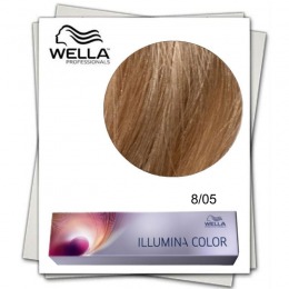 Vopsea Permanenta – Wella Professionals Illumina Color Nuanta 8/05 blond deschis natural mahon la cel mai bun pret