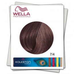 Vopsea Permanenta – Wella Professionals Koleston Perfect nuanta 7/4 blond mediu roscat la cel mai bun pret