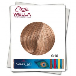 Vopsea Permanenta – Wella Professionals Koleston Perfect nuanta 9/16 blond luminos cenusiu violet la cel mai bun pret