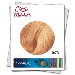 Vopsea Permanenta – Wella Professionals Koleston Perfect nuanta 9/73 blond luminos castaniu roscat la cel mai bun pret