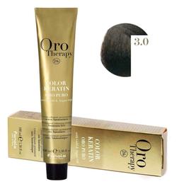 Vopsea Permanenta fara Amoniac Fanola Oro Therapy Color Keratin 3.0 Castaniu Inchis, 100ml la cel mai bun pret