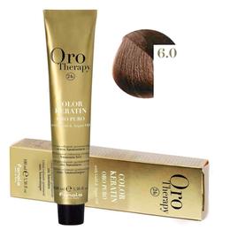 Vopsea Permanenta fara Amoniac Fanola Oro Therapy Color Keratin 6.0 Blond Inchis, 100ml la cel mai bun pret