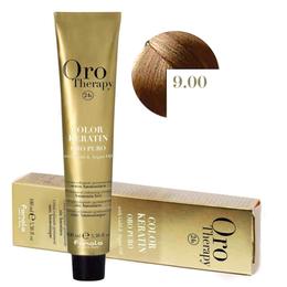 Vopsea Permanenta fara Amoniac Fanola Oro Therapy Color Keratin 9.00 Blond Foarte Deschis Intens, 100ml la cel mai bun pret