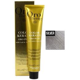 Vopsea Permanenta fara Amoniac Fanola Oro Therapy Color Keratin Silver – Corector Argintiu, 100ml la cel mai bun pret