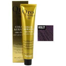 Vopsea Permanenta fara Amoniac Fanola Oro Therapy Color Keratin Violet – Corector Violet, 100ml la cel mai bun pret