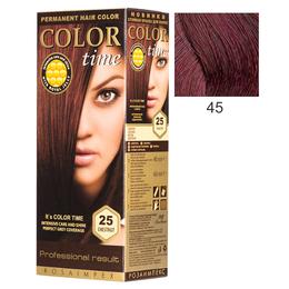 Vopsea Permanenta pentru Par Rosa Impex Color Time, nuanta 45 Sour Cherry la cel mai bun pret