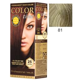 Vopsea Permanenta pentru Par Rosa Impex Color Time, nuanta 81 Ash Blonde la cel mai bun pret