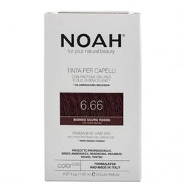 Vopsea de Par Naturala Blond Roscat Inchis 6.66 Noah la cel mai bun pret