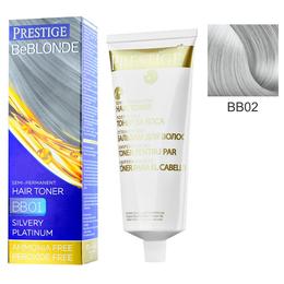 Vopsea de Par Semi-Permanenta Rosa Impex Prestige VIP's BeBlonde Hair Toner, nuanta BB02 Silver Effect, 100ml la cel mai bun pret