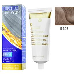 Vopsea de Par Semi-Permanenta Rosa Impex Prestige VIP's BeBlonde Hair Toner, nuanta BB06 Caffe Latte, 100ml la cel mai bun pret