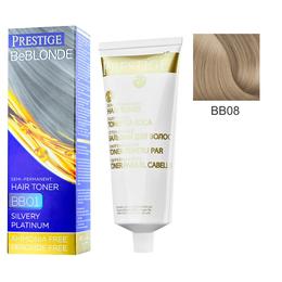 Vopsea de Par Semi-Permanenta Rosa Impex Prestige VIP's BeBlonde Hair Toner, nuanta BB08 Sparkling Titanium, 100ml la cel mai bun pret