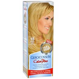 Vopsea de Par Silk&Shine Gerocossen Color Plus, nuanta 15 Blond Clar, 50 g la cel mai bun pret