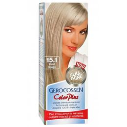 Vopsea de Par Silk&Shine Gerocossen Color Plus, nuanta 15.1 Blond Cenusiu, 50 g la cel mai bun pret