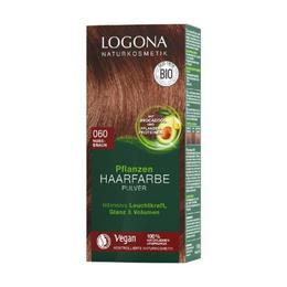 Vopsea de par 100 % naturala, maro nuca Logona nuanta 060, 100g la cel mai bun pret