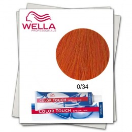 Vopsea fara Amoniac Mixton – Wella Professionals Color Touch Special Mix nuanta 0/34 auriu roscat la cel mai bun pret