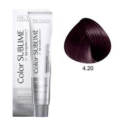 Vopsea fara Amoniac – Revlon Professional Color Sublime by Revlonissimo Amonia Free Permanent Color, nuanta 4.20 Intense Medium Violet Brown, 75 ml la cel mai bun pret