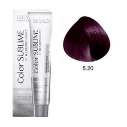 Vopsea fara Amoniac – Revlon Professional Color Sublime by Revlonissimo Amonia Free Permanent Color, nuanta 5.20 Intense Light Violet Brown, 75 ml la cel mai bun pret