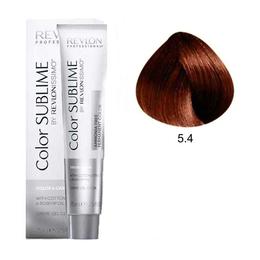 Vopsea fara Amoniac – Revlon Professional Color Sublime by Revlonissimo Amonia Free Permanent Color, nuanta 5.4 Light Copper Brown, 75 ml la cel mai bun pret