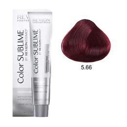 Vopsea fara Amoniac – Revlon Professional Color Sublime by Revlonissimo Amonia Free Permanent Color, nuanta 5.66 Intense Light Red Brown, 75 ml la cel mai bun pret