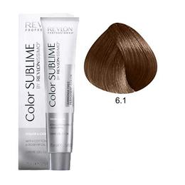 Vopsea fara Amoniac – Revlon Professional Color Sublime by Revlonissimo Amonia Free Permanent Color, nuanta 6.1 Dark Ash Blonde, 75 ml la cel mai bun pret