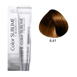 Vopsea fara Amoniac – Revlon Professional Color Sublime by Revlonissimo Amonia Free Permanent Color, nuanta 6.41 Dark Copper Ash Blonde, 75 ml la cel mai bun pret