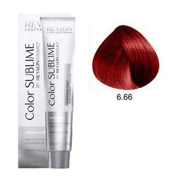 Vopsea fara Amoniac – Revlon Professional Color Sublime by Revlonissimo Amonia Free Permanent Color, nuanta 6.66 Intense Dark Red Blonde, 75 ml la cel mai bun pret