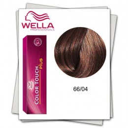 Vopsea fara Amoniac – Wella Professionals Color Touch Plus nuanta 66/04 rosu blond inchis intens la cel mai bun pret