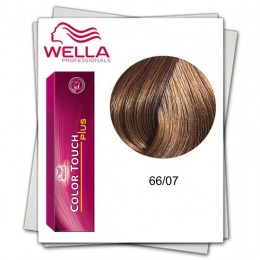 Vopsea fara Amoniac – Wella Professionals Color Touch Plus nuanta 66/07 blond inchis intens natural castaniu la cel mai bun pret