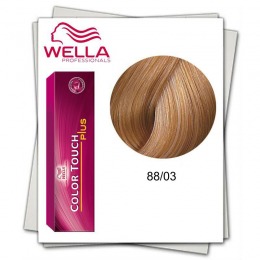 Vopsea fara Amoniac – Wella Professionals Color Touch Plus nuanta 88/03 blond deschis intens natural auriu la cel mai bun pret