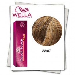 Vopsea fara Amoniac – Wella Professionals Color Touch Plus nuanta 88/07 blond deschis intens natural castaniu la cel mai bun pret