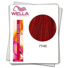 Vopsea fara Amoniac – Wella Professionals Color Touch nuanta 77/45 blond mediu intens roscat mahon la cel mai bun pret