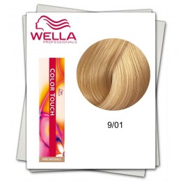 Vopsea fara Amoniac – Wella Professionals Color Touch nuanta 9/01 blond luminos natural cenusiu la cel mai bun pret