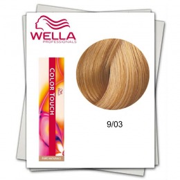 Vopsea fara Amoniac – Wella Professionals Color Touch nuanta 9/03 blond luminos natural auriu la cel mai bun pret