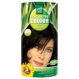 Vopsea par, Long Lasting Colour, 3 Dark Brown, Hennaplus la cel mai bun pret